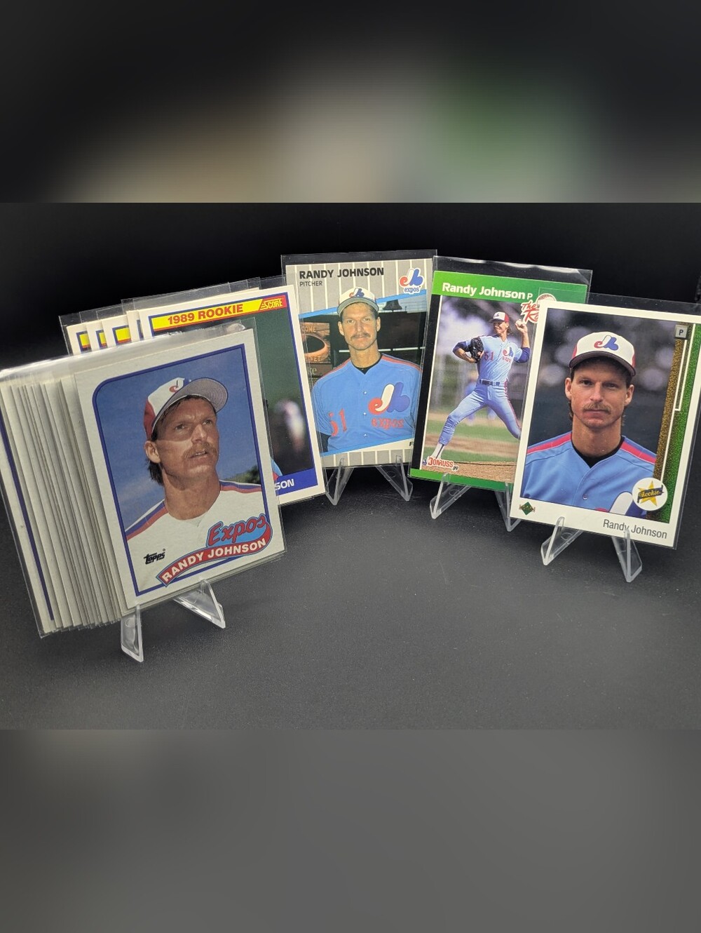 Randy Johnson ROOKIE Lot (24) RC Topps Donruss Fleer Upper Deck Score EXPOS HOF